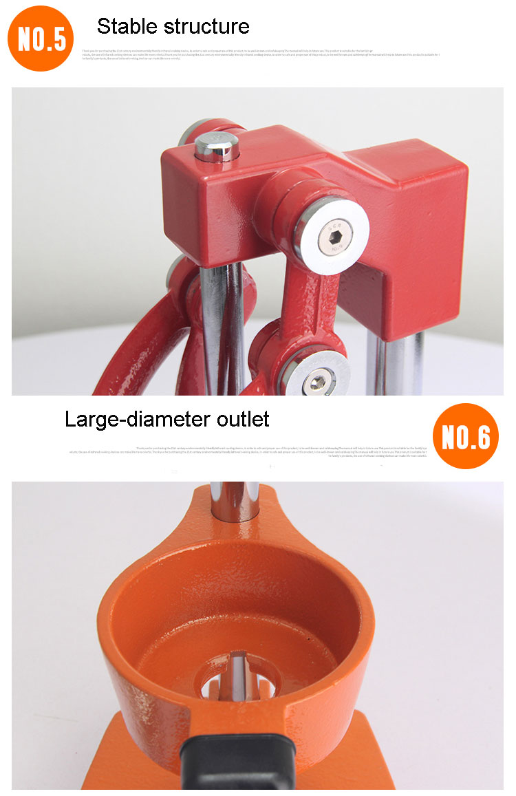 máquina extratora de espremedor manual