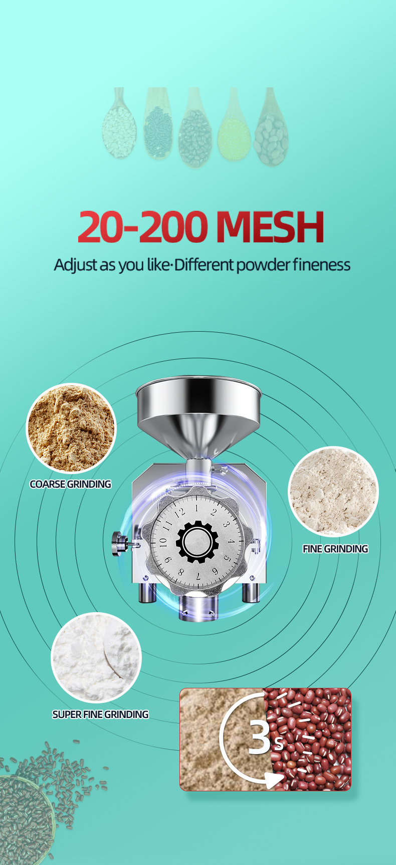 moinho de farinha moedor