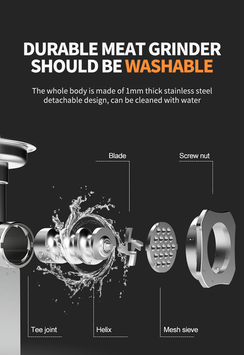 moedor de carne elétrico