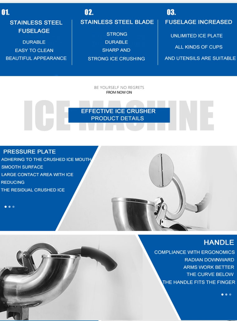 triturador de gelo comercial