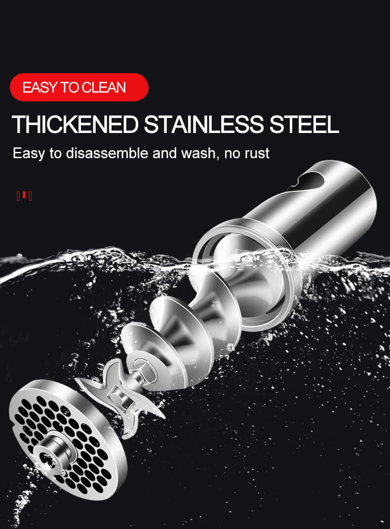 moedor de carne peças de aço inoxidável