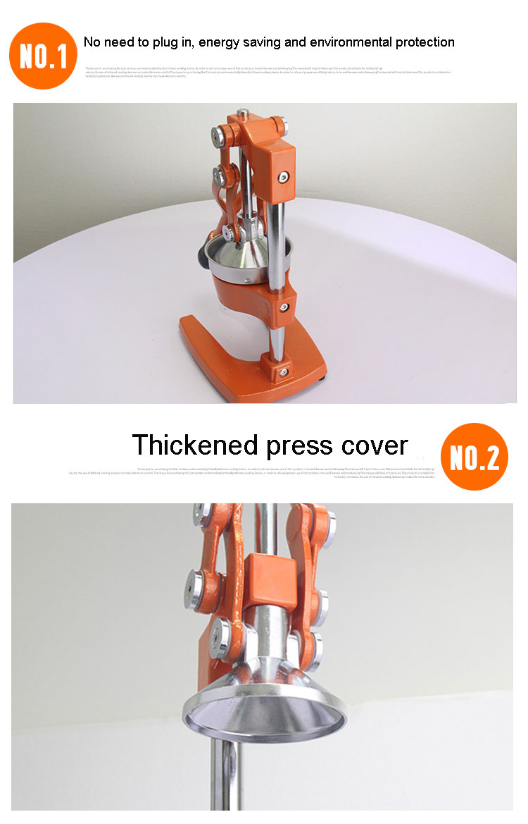 máquina extratora de espremedor manual