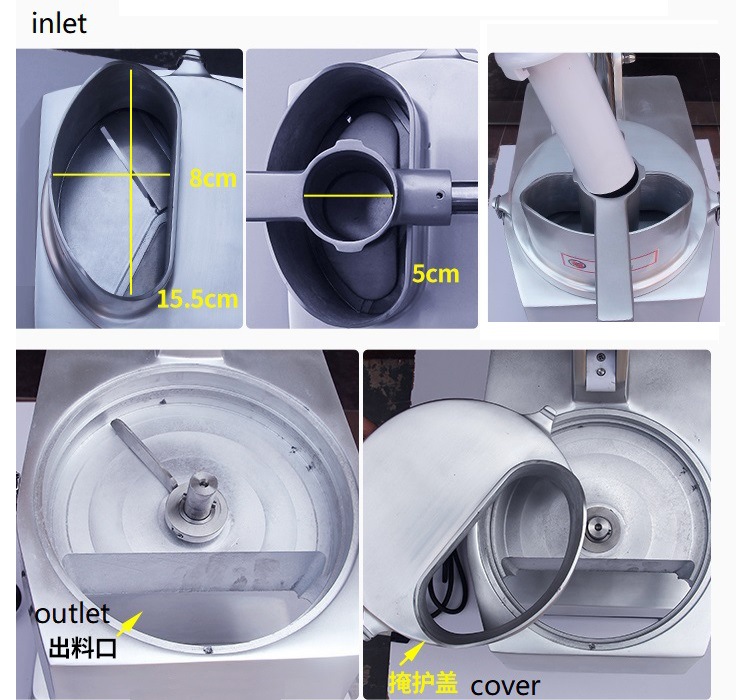 máquina de cortar legumes industrial