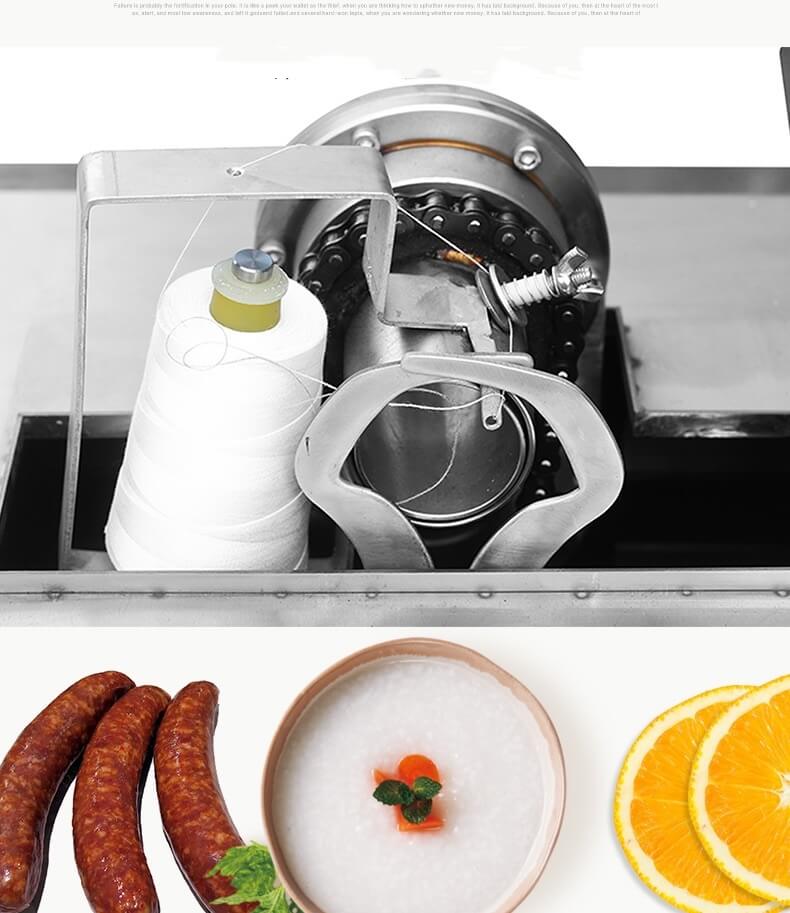 m&aacute;quina de amarrar salsicha de carne